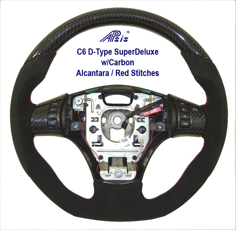 C6 Corvette  D-Type Sport Style 2006-13 Carbon Steering Wheel